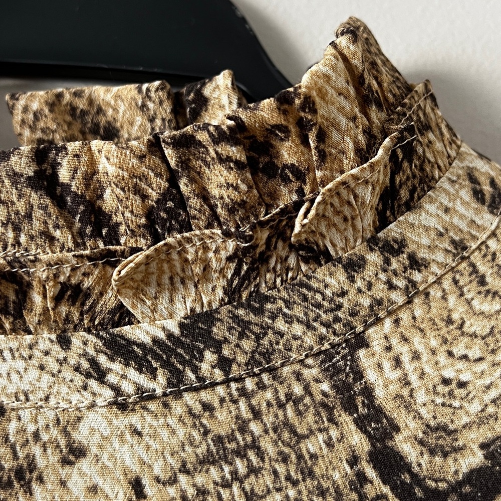 Zara chiffon snake print dress L - Picture 7 of 10